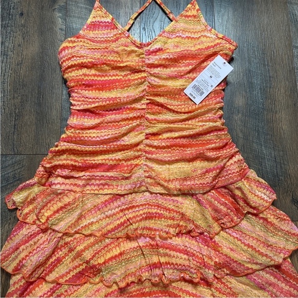 Women's Sleeveless Ruched Front Tiered Dress - Wild Fable - Picture 3 of 9